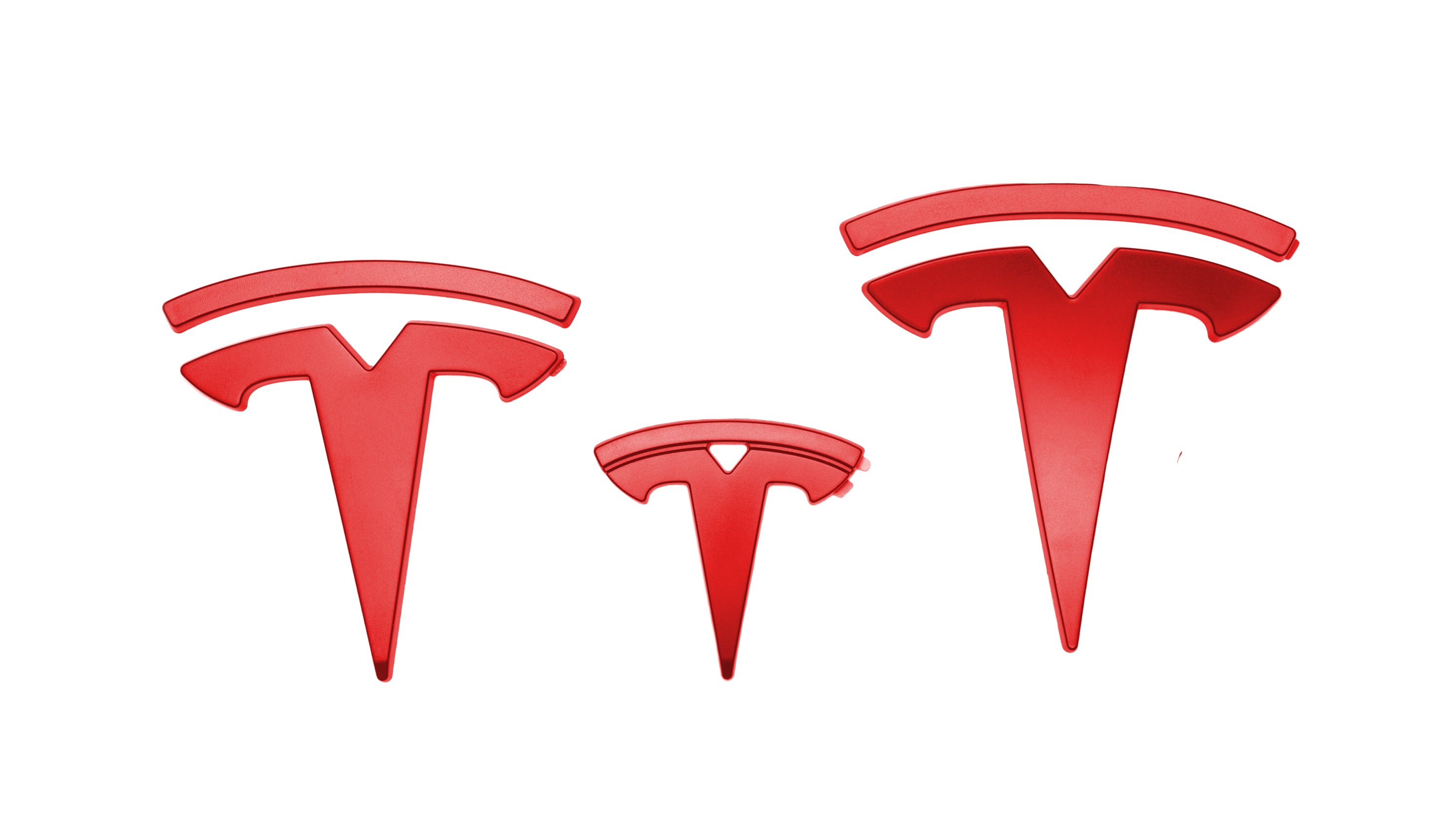 Logoemblemer for det Tesla Modell y
