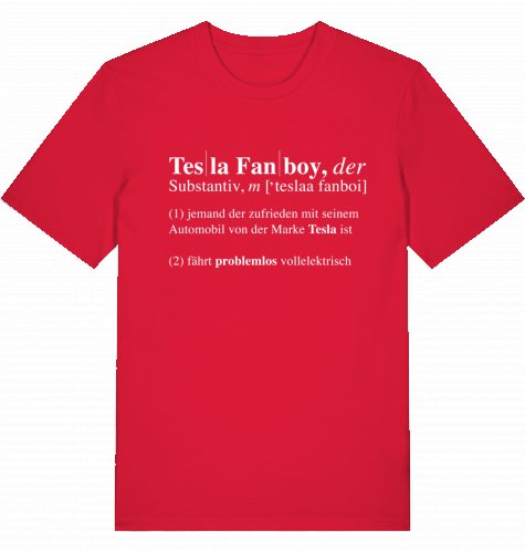 T-Shirt "Tesla Fanboy" - Shop4Tesla