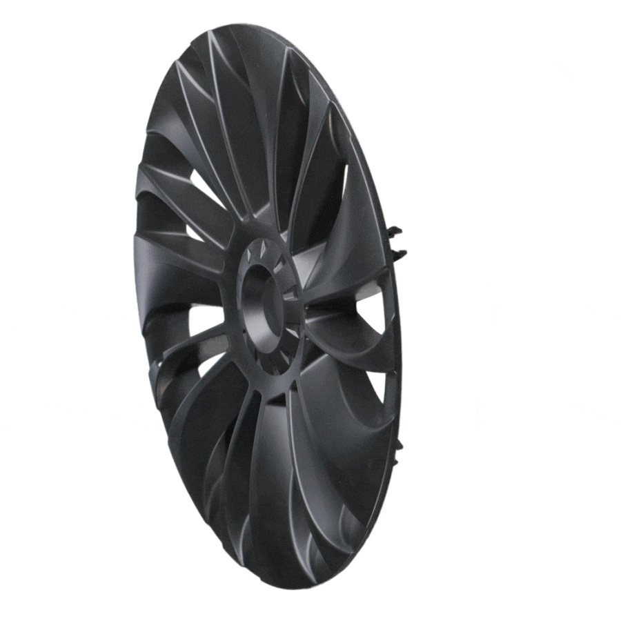 Performance hubcaps in turbine design for the Tesla Model Y – Shop4Tesla